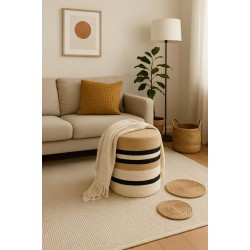 Basket, mats, rugs and Puff for decoration of your living room Basket, mats, rugs and Puff for decoration of your living room